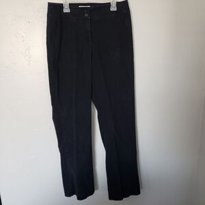 Pendleton Black Velvet Pants 6 Dress Work Slacks